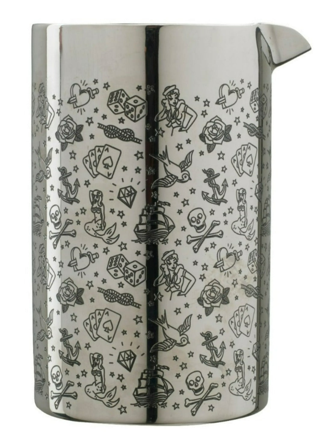 Coctelera Tin con Doble Pared Tattoo - 70 cl