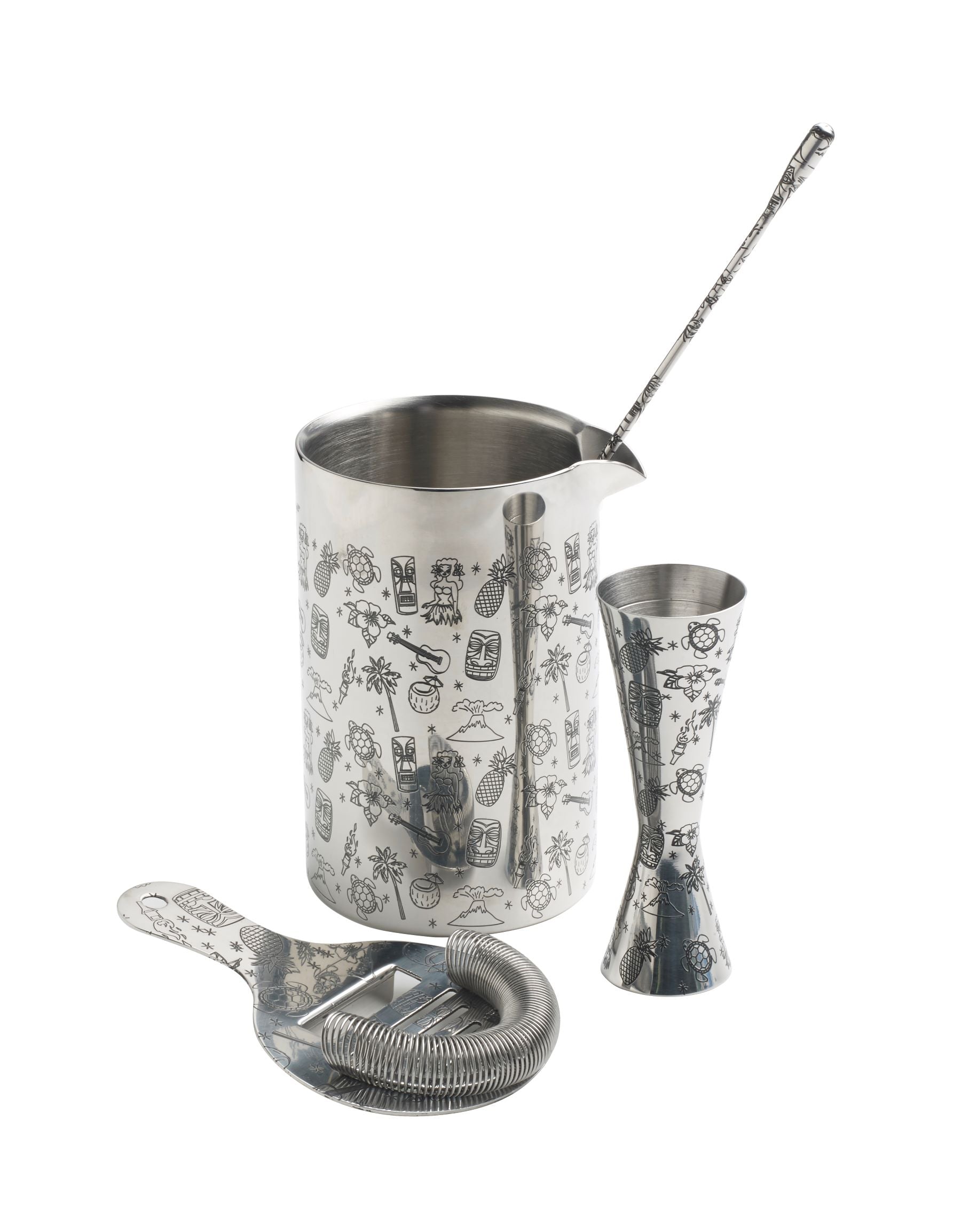 Coctelera Mezcladora Tiki Doble Pared - 70 cl