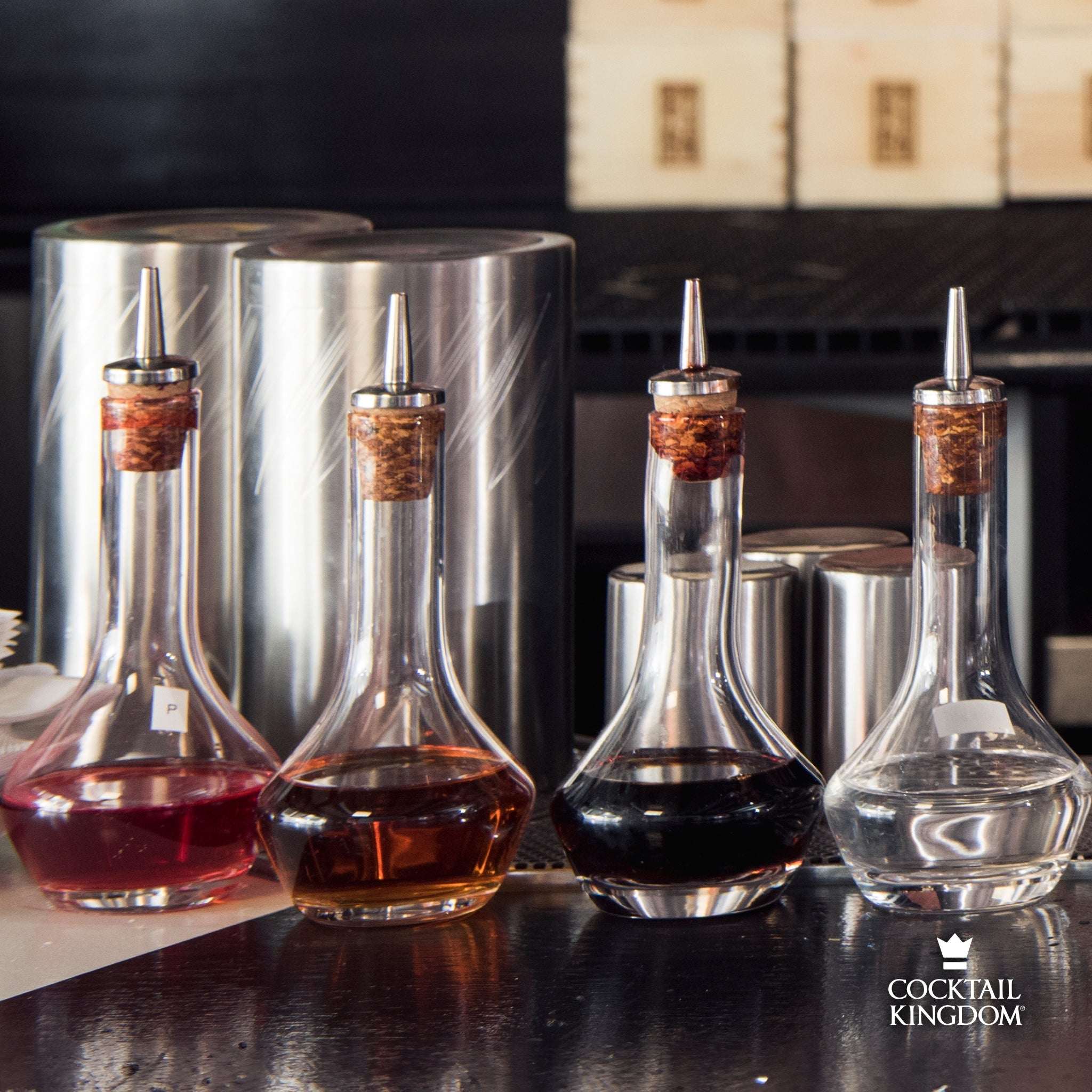 Botella de Bitters - Tapa con Salpicadura de Acero Inoxidable - 50 ml
