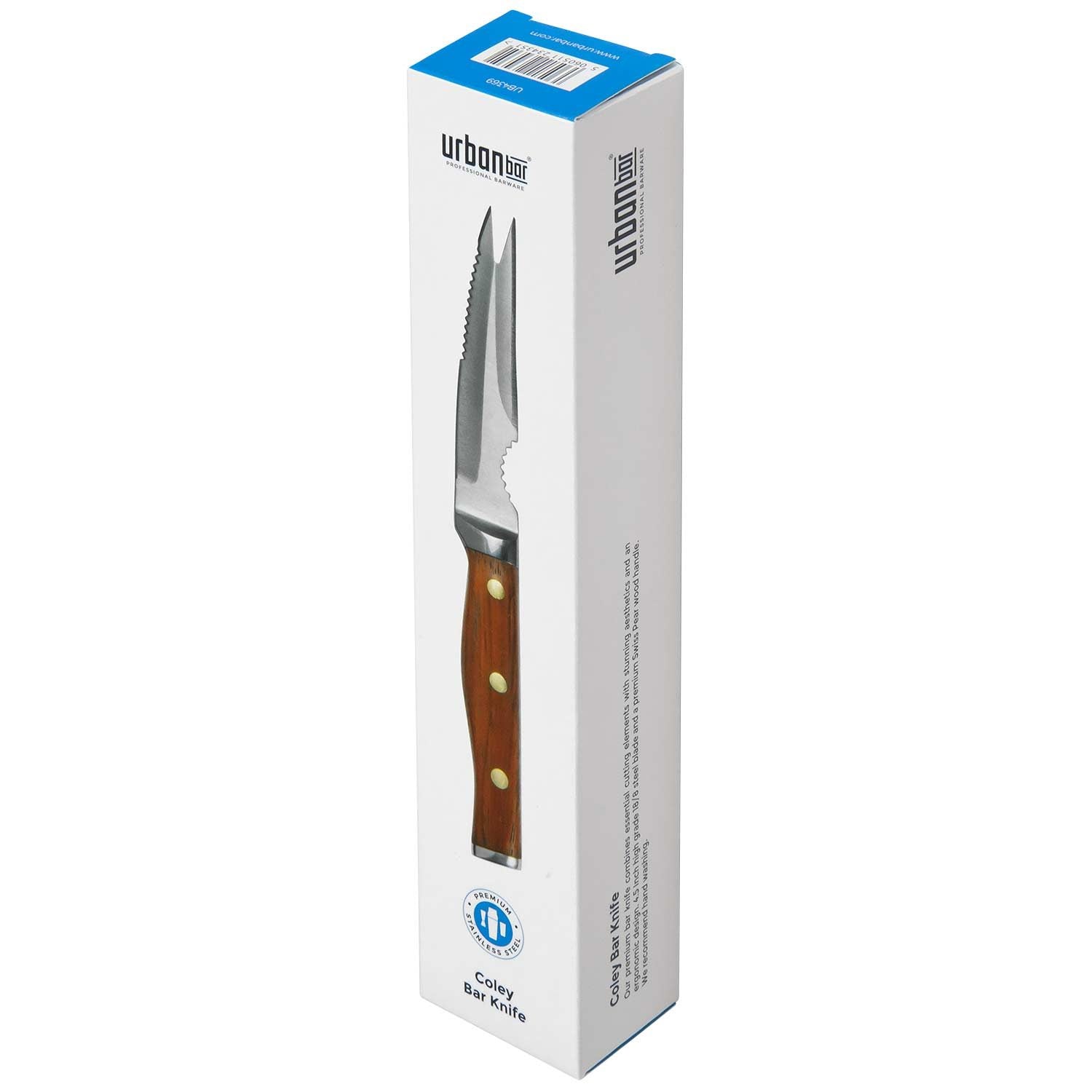 Cuchillo de Cóctel de Acero Inoxidable de Primera Calidad Coley® Con Hoja - 11,5 cm