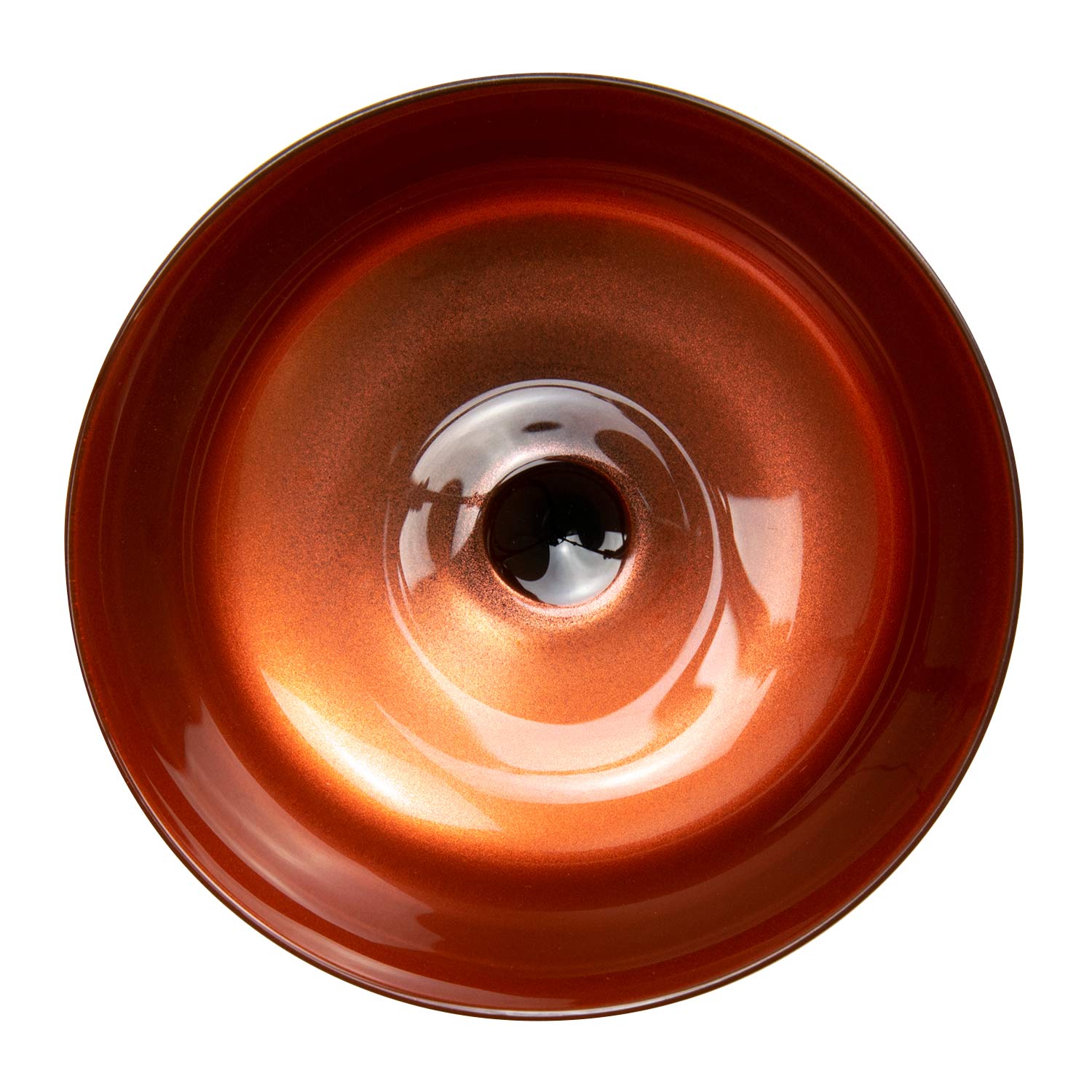 Schwarze Champagner-Cocktailglas-Untertasse 26cl Oro Nero Fizzio