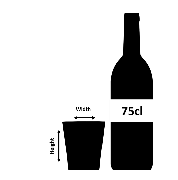 Tumbler per whisky Qubo da 23cl