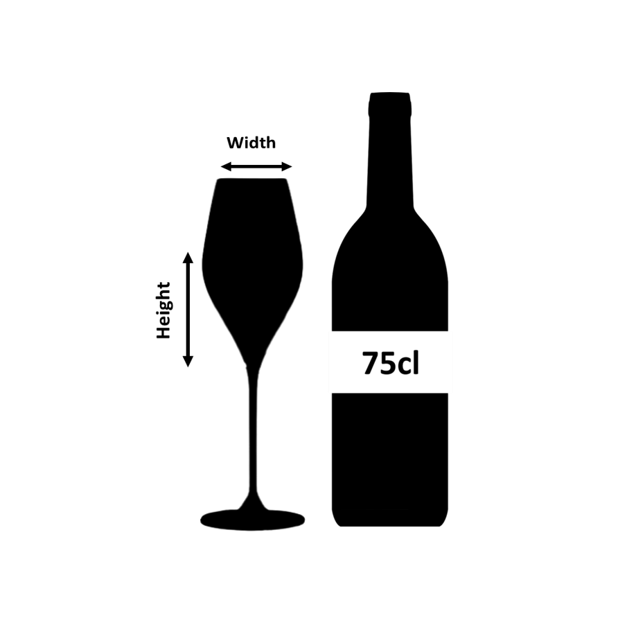 Bicchiere da Champagne in Cristallo Bacci 32cl