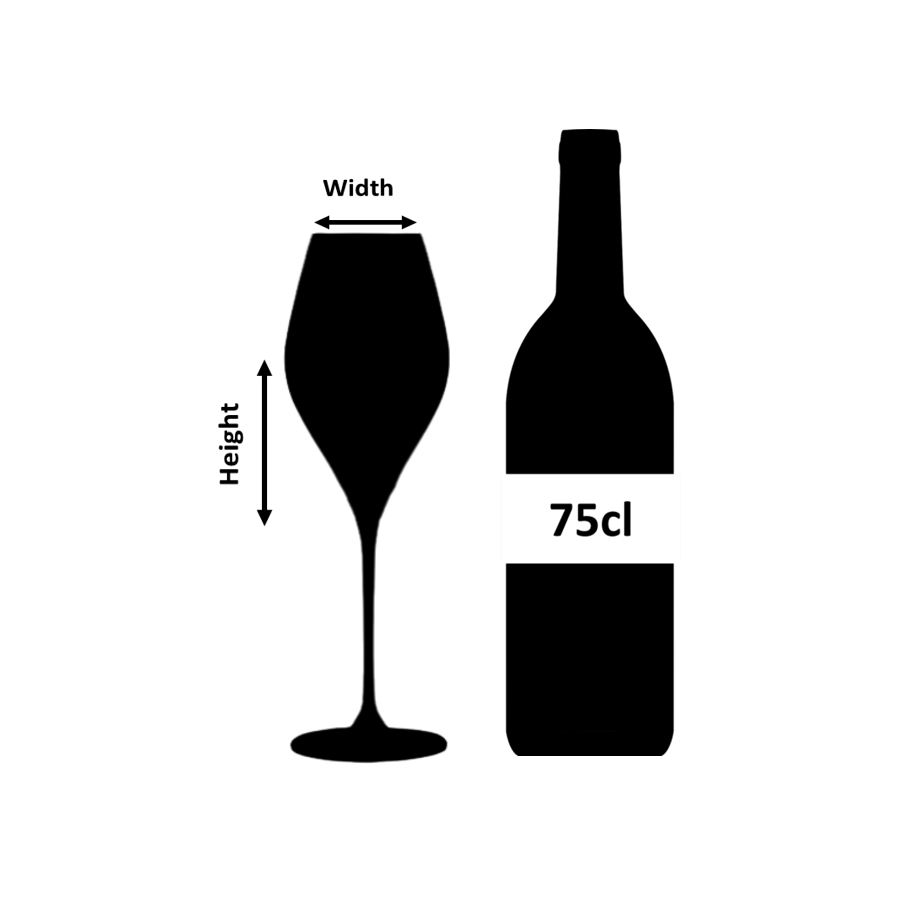 Calice da vino in cristallo Bacci 43cl