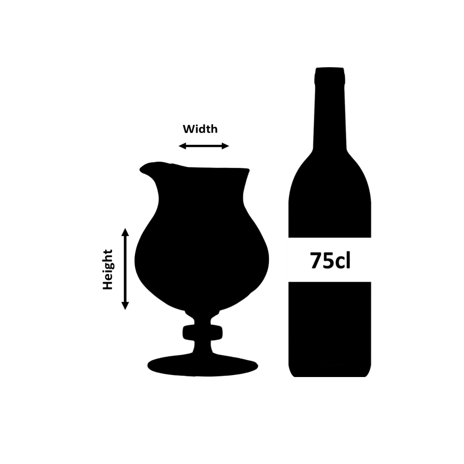 Coley® Diamond Cut Gallone Rührglas 1 Liter