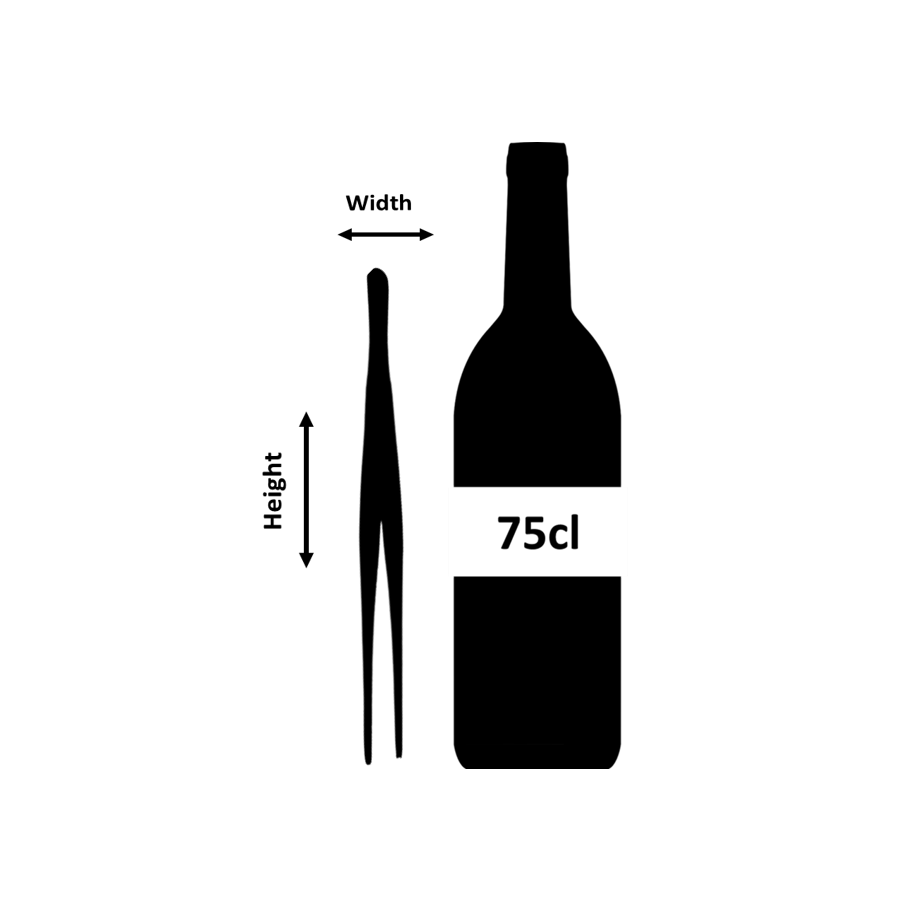 Garnieren Sie eine lange Pinzette aus Edelstahl, 25 cm