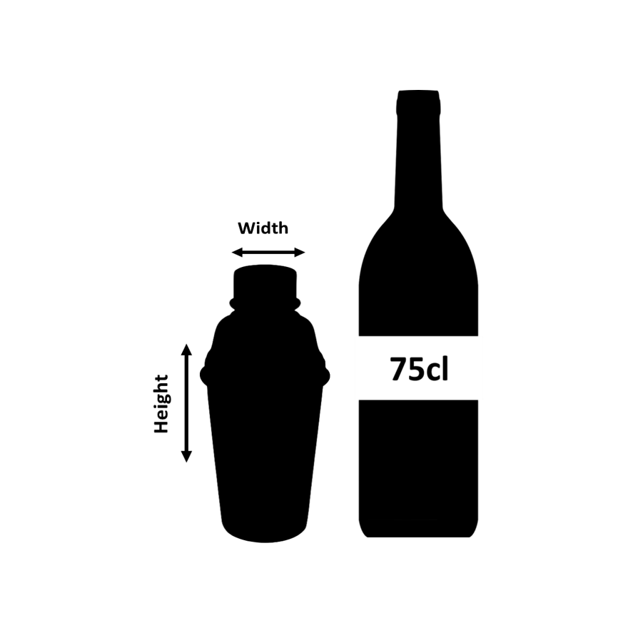Coctelera Classico  Plateada - 1 pinta