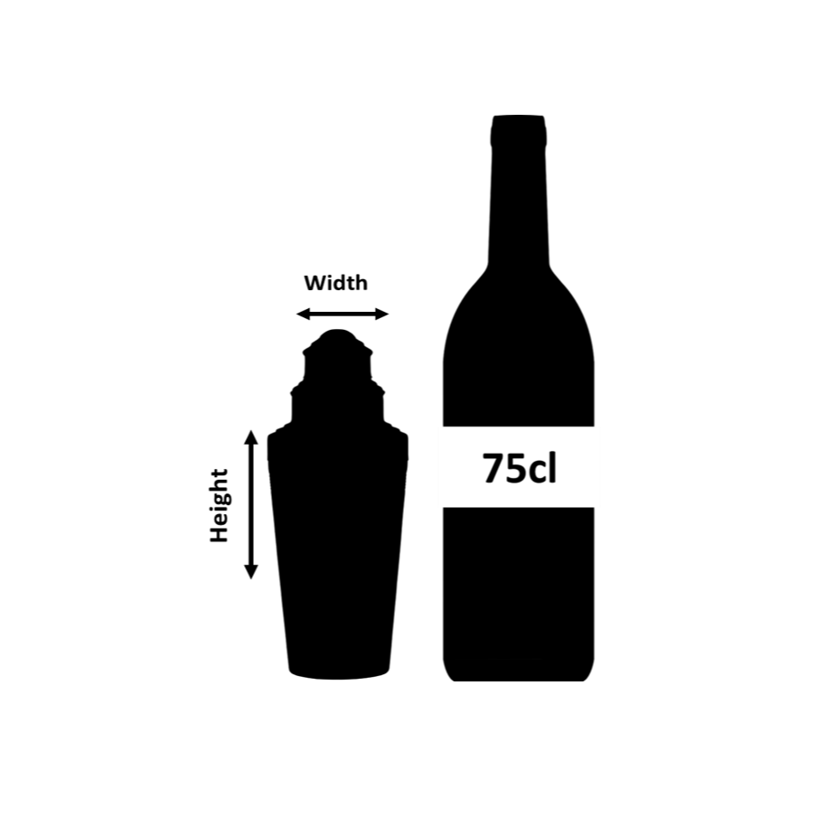 Coley Shaker in tre pezzi Finitura opaca 50cl