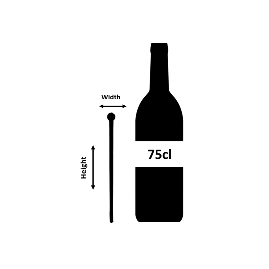 Großer Glasrührer 18 cm (Packung mit 6)