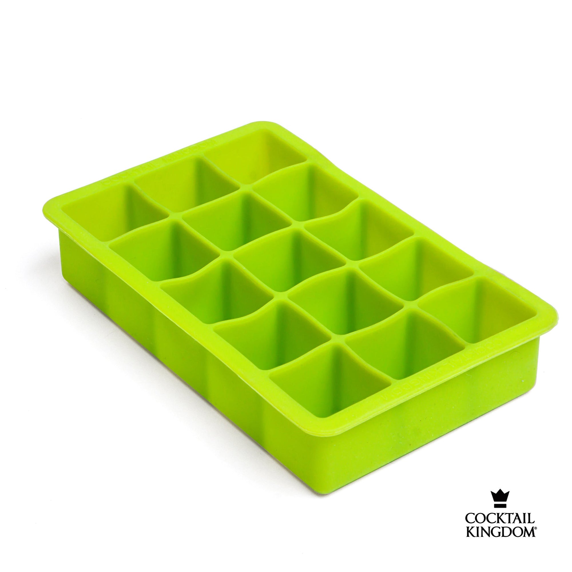 Vassoio per cubetti di ghiaccio quadrati da 1,25 pollici - Verde