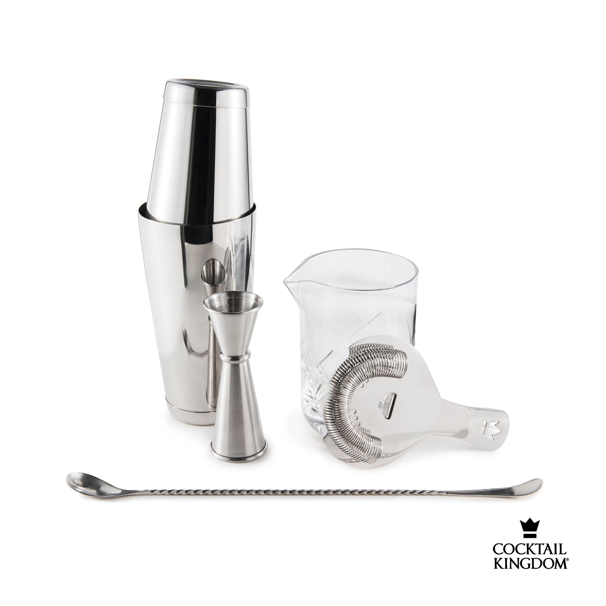 Cocktail Kingdom® Set Esencial de Cocteles - Acero Inoxidable