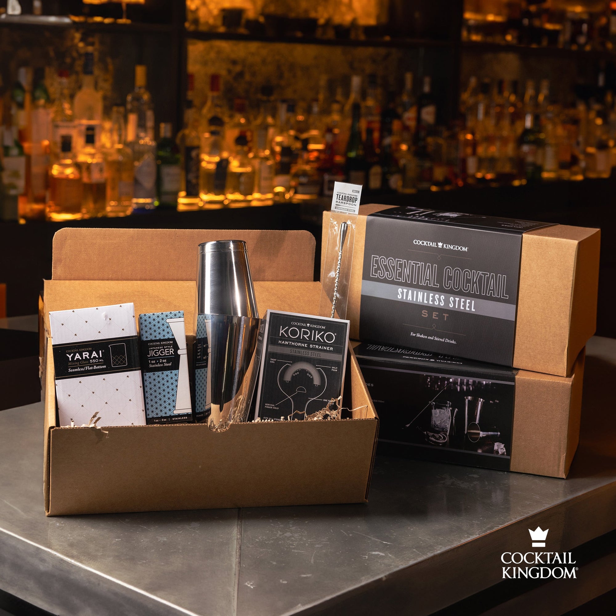 Cocktail Kingdom® Set Esencial de Cocteles - Acero Inoxidable