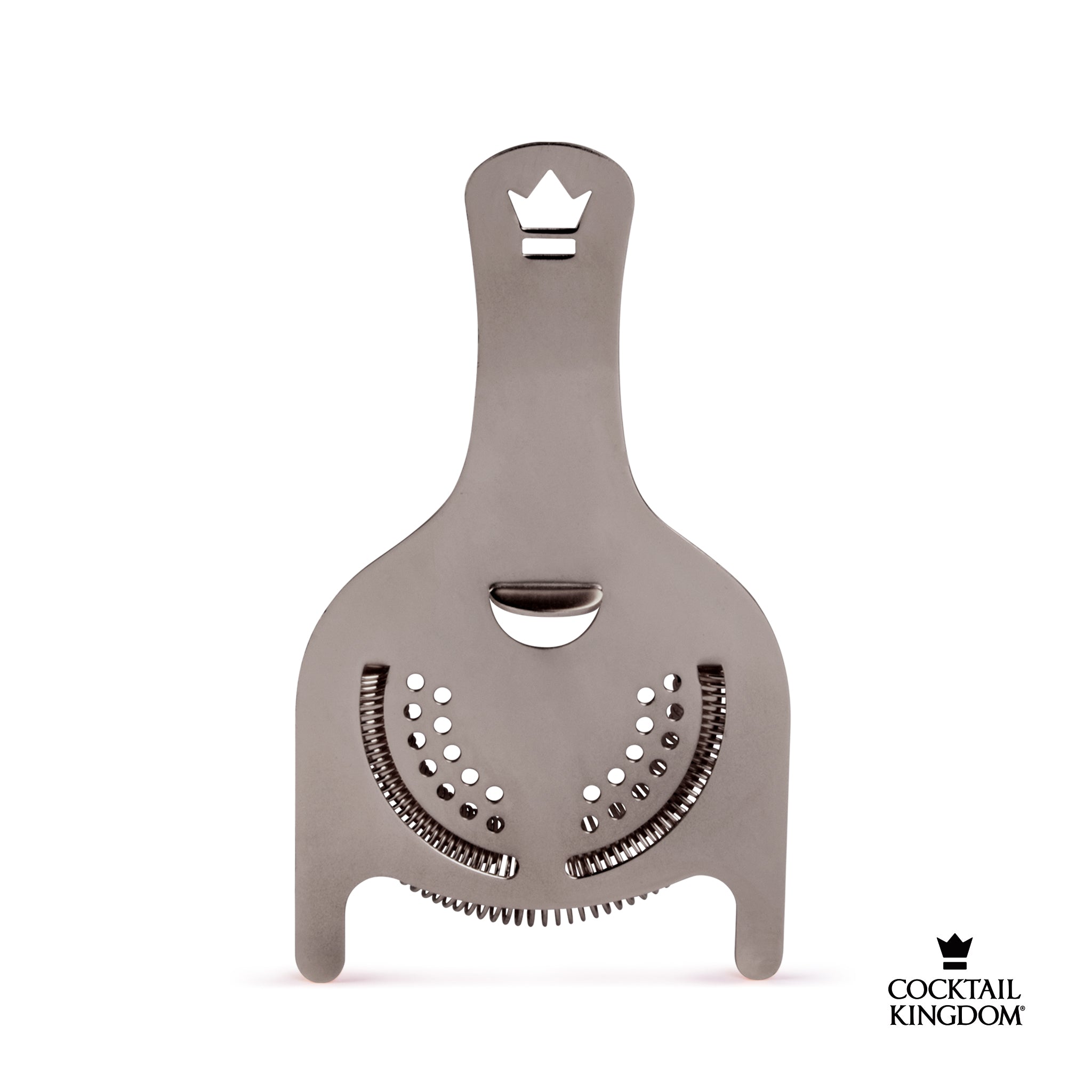 Koriko® 2-Prong Hawthorne Strainer - Gunmetal Black