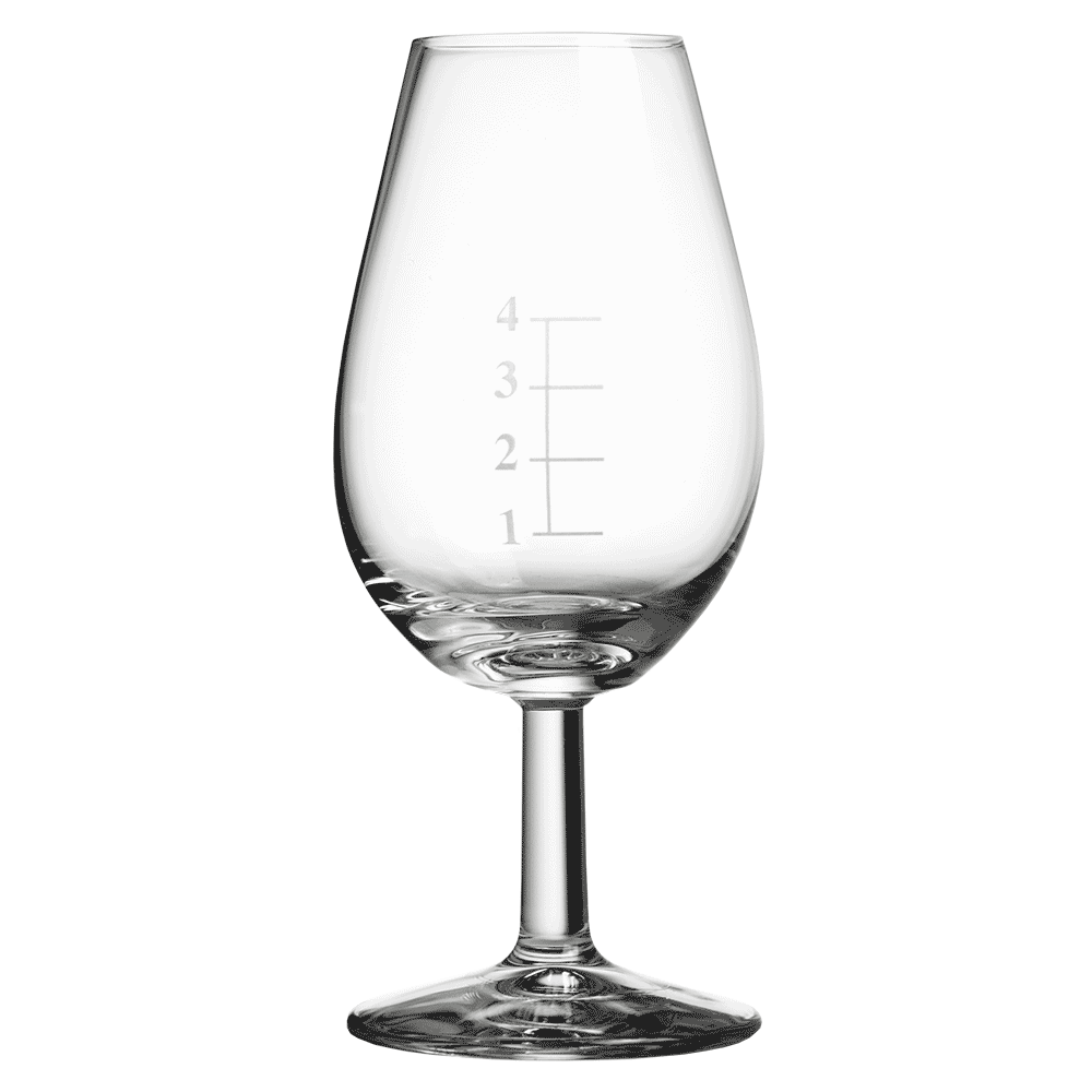 Verre de dégustation de whisky de distillerie avec lignes de jauge 14cl