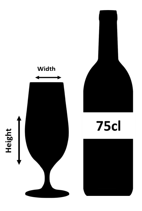Verre à Bière à Pied en Cristal Verdot 46cl