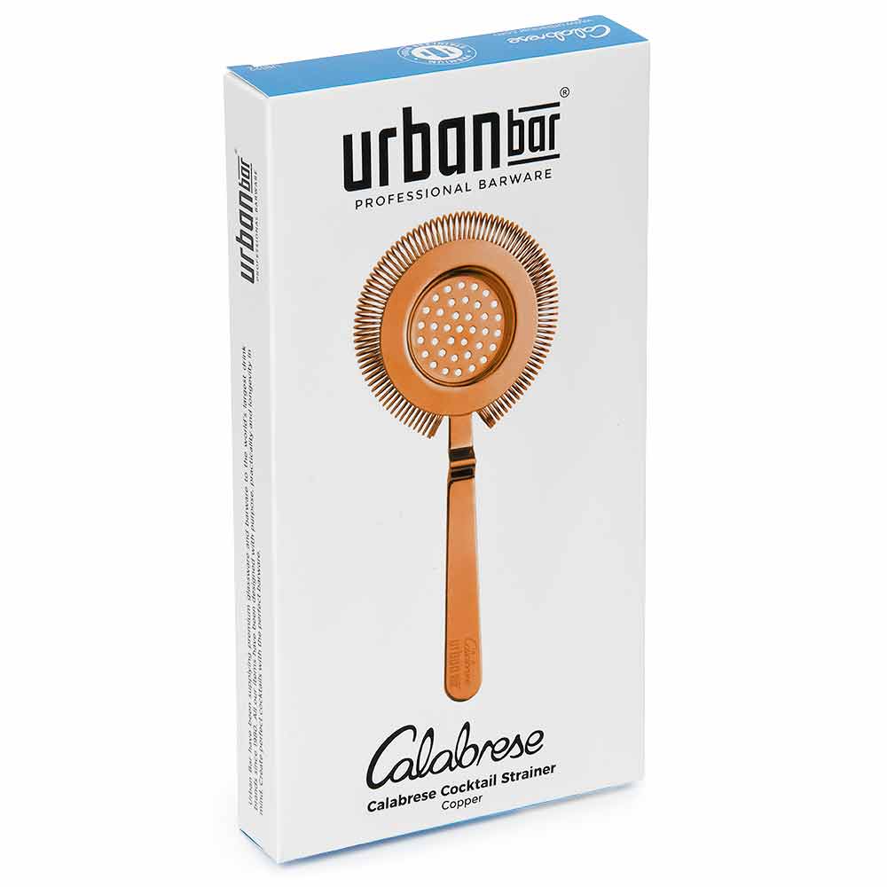 Calabrese Kupfer Hawthorne Cocktailsieb, Oberflächenmontage, 20,5 cm