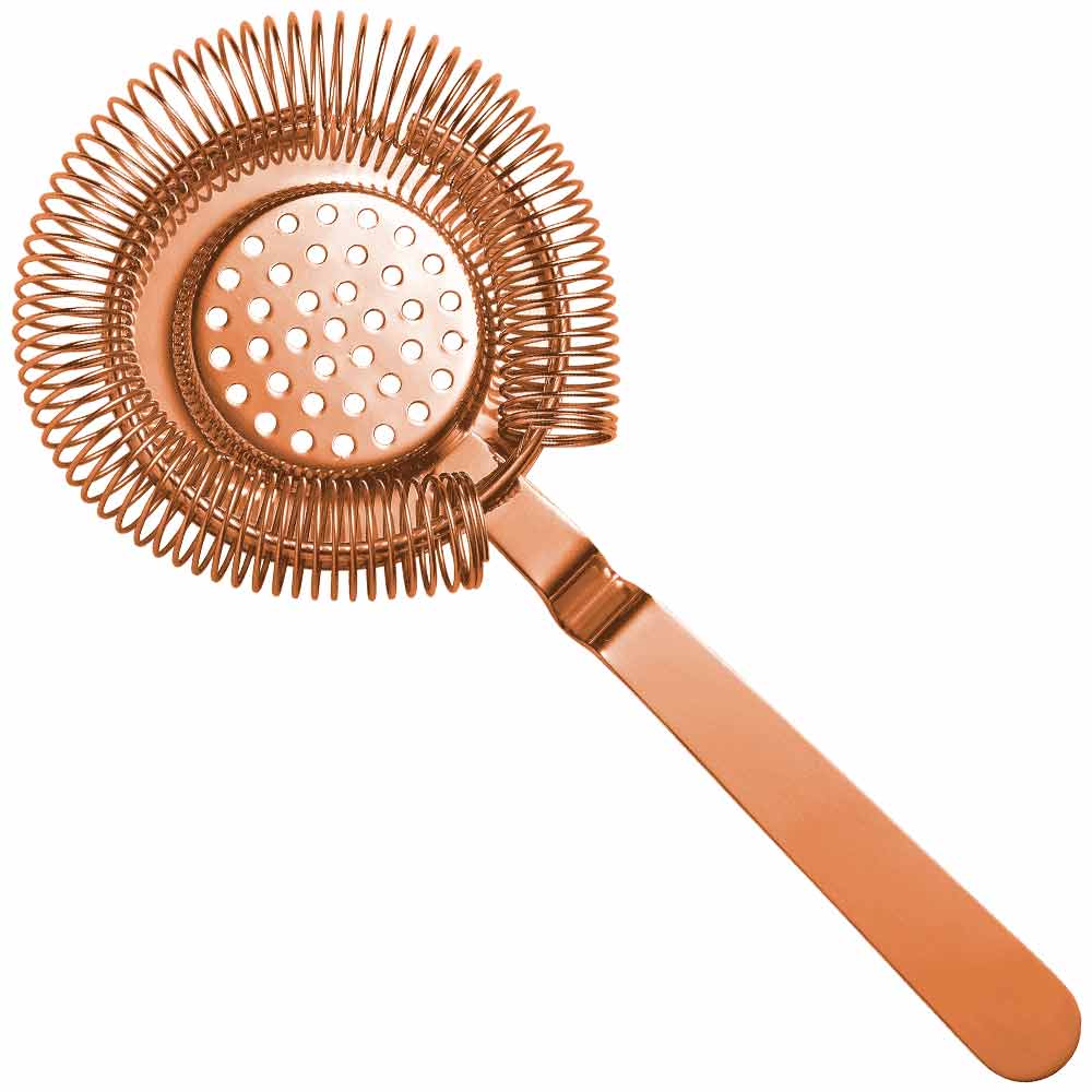 Calabrese Kupfer Hawthorne Cocktailsieb, Oberflächenmontage, 20,5 cm