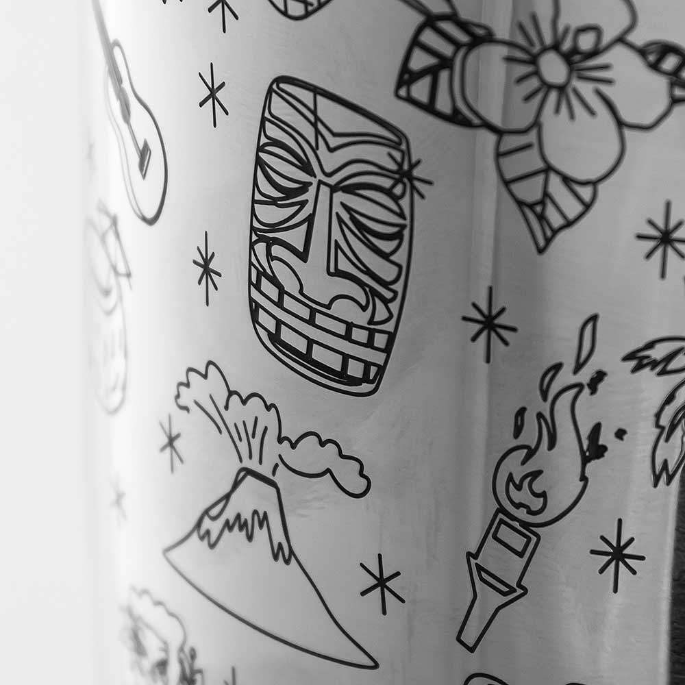 Coctelera Tiki Tin on Tin de Acero Inoxidable con Peso - 75cl