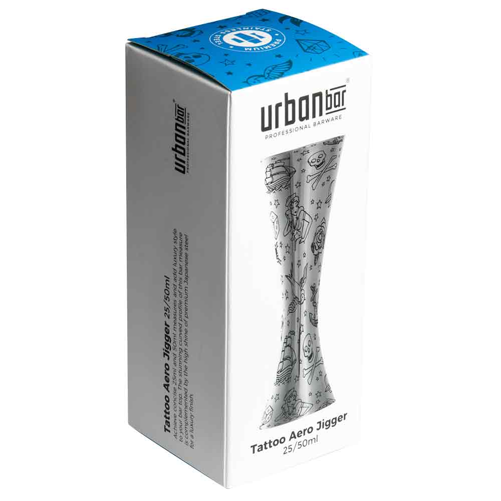 Jigger en acier inoxydable Tattoo Aero® 25 ml/50 ml