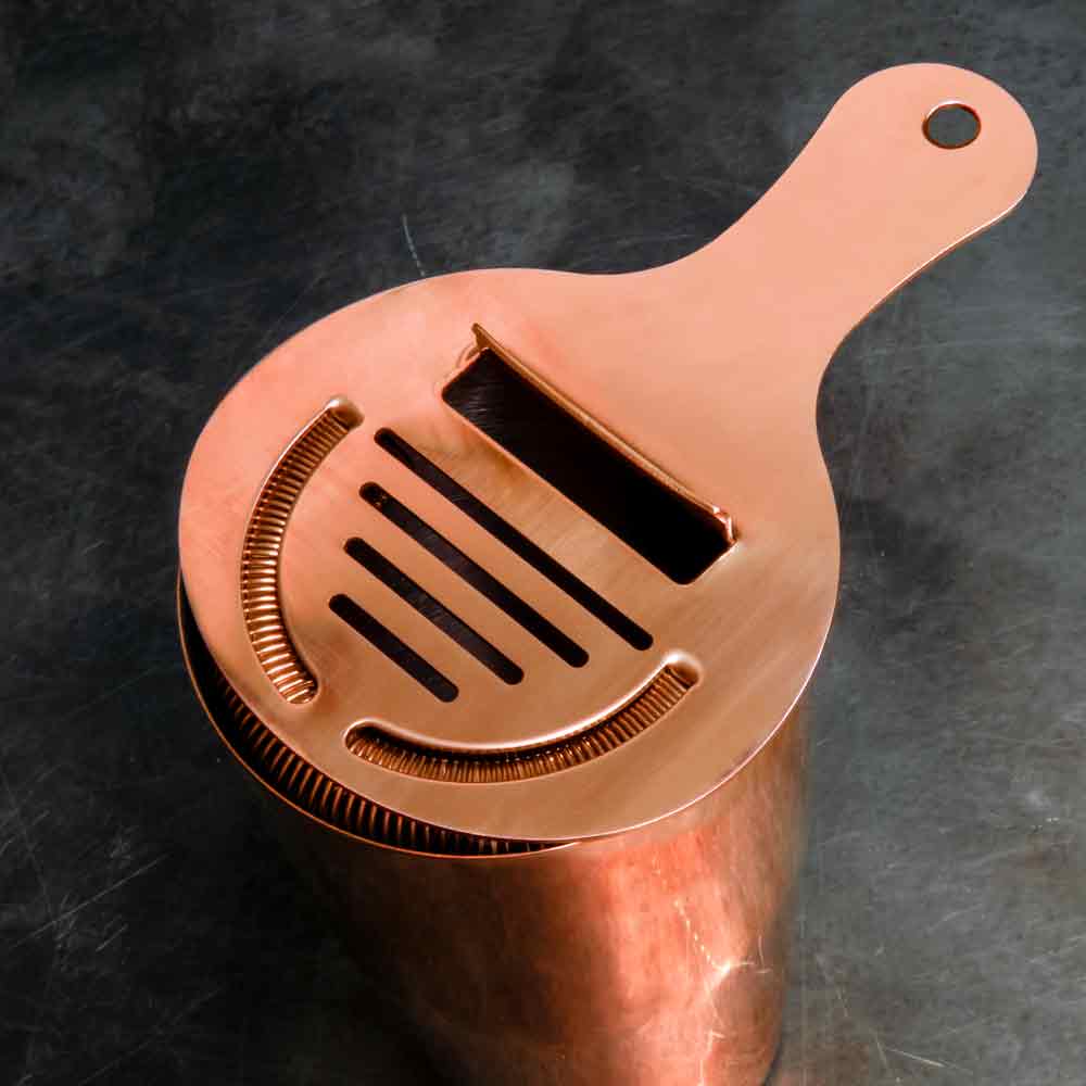 Coley® Colador de Cobre para Cocteles - 15,5 cm
