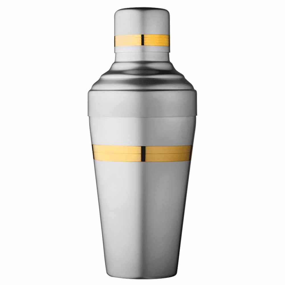 Coctelera Barón Yukiwa en Oro y Acero Mate - 50 cl