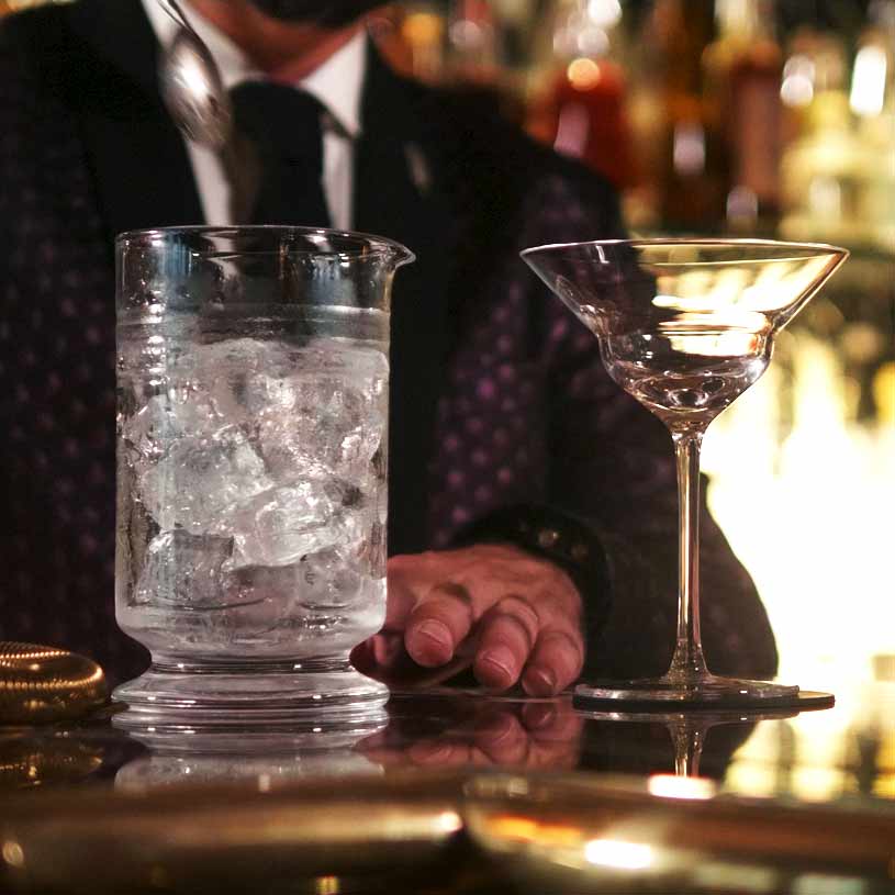 Vaso Mezclador con Base para Cóctel Calabrese 3 Cortes -60 cl