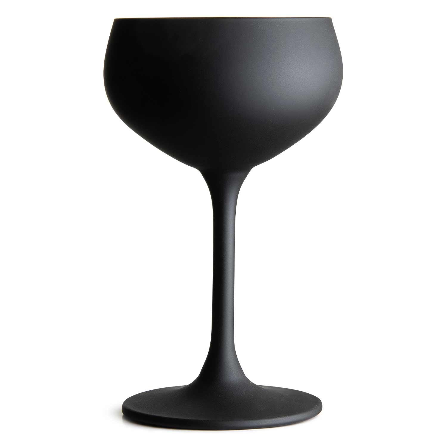 Copa de Cóctel de Champán Negra en Oro Nero - 21 cl 