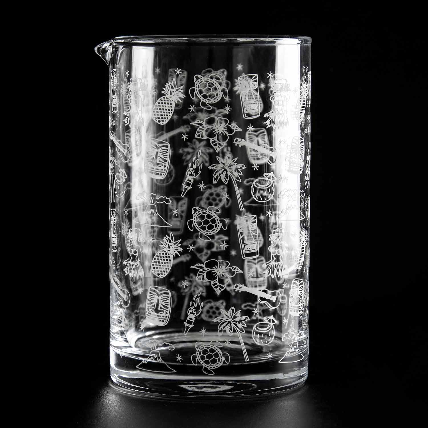 Jarra Mezcladora de Cocteles Tiki de Cristal - 80 cl