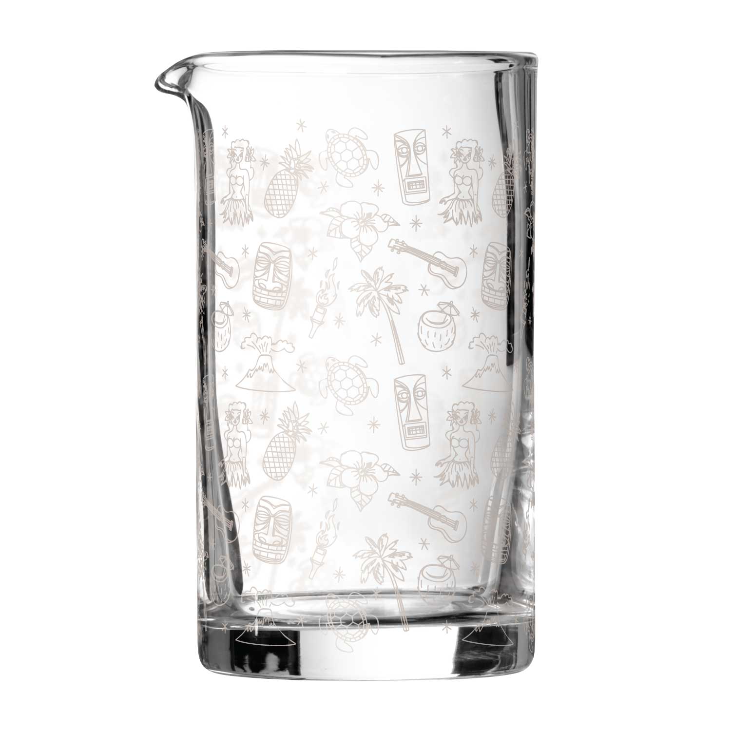 Jarra Mezcladora de Cocteles Tiki de Cristal - 80 cl