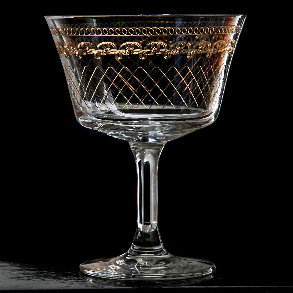 Bicchiere da cocktail Fizz Gold 1910, 20 cl
