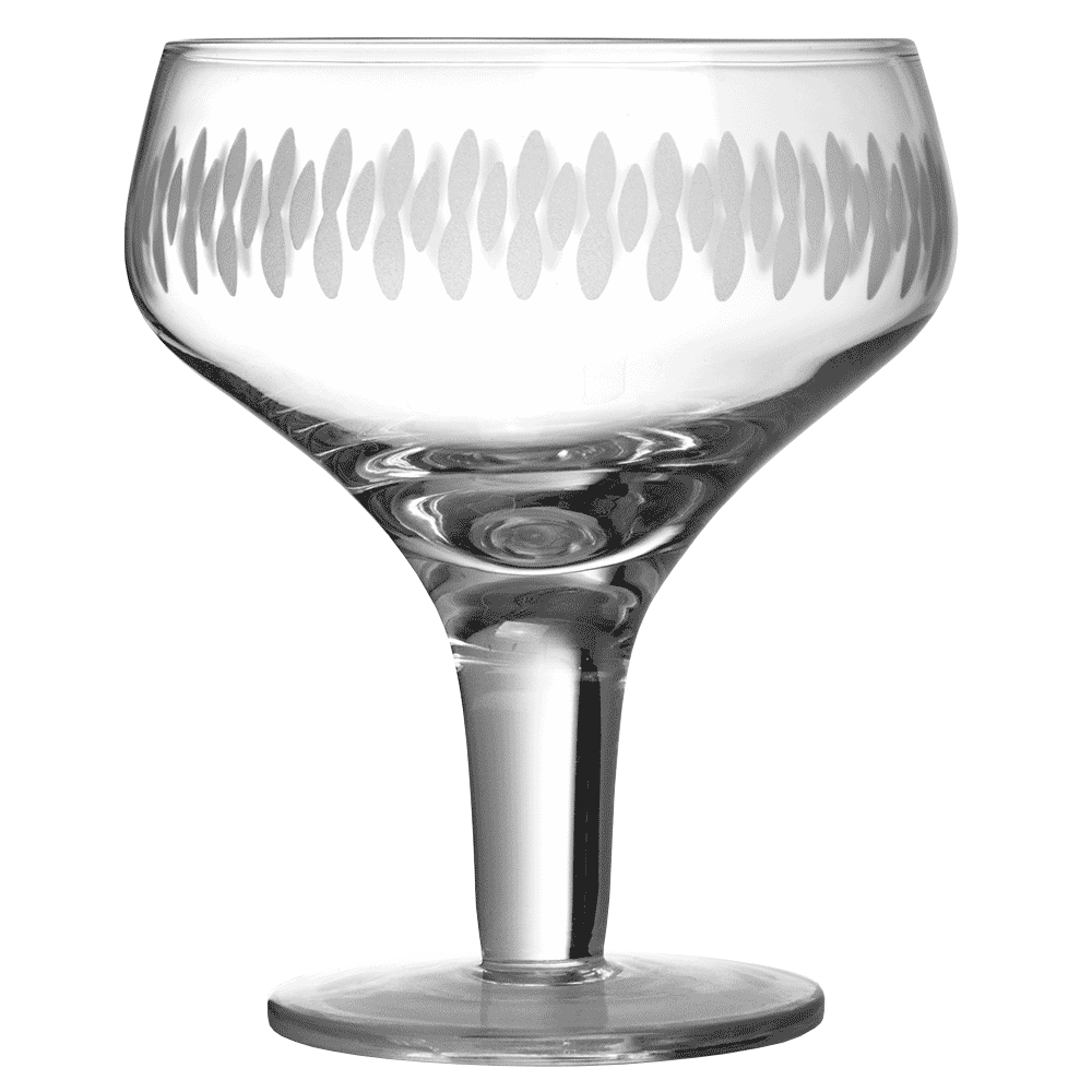 Retro Engraved Margarita Glass 28cl