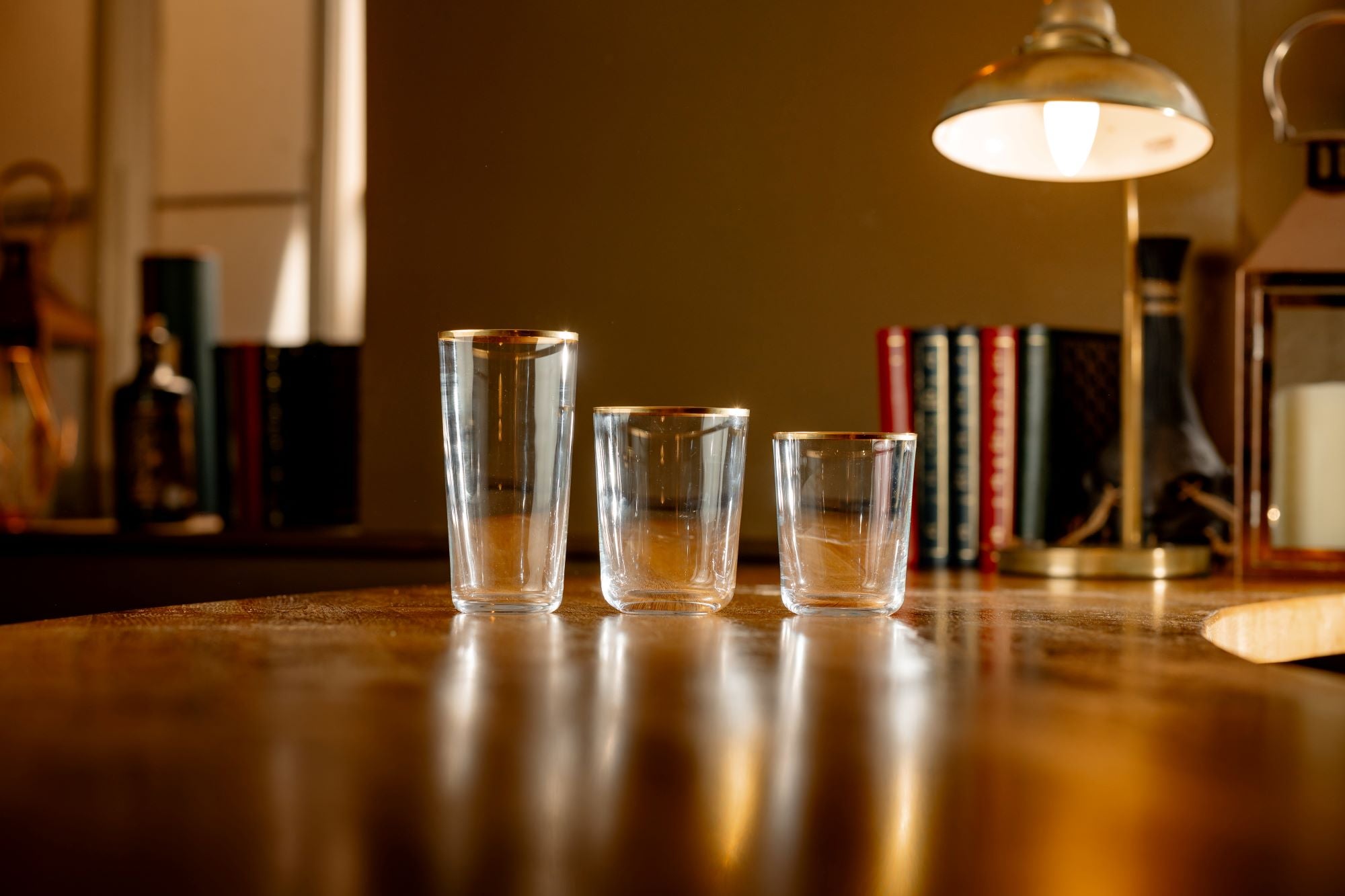 Vaso Fluet Highball con Borde Dorado - 45 cl