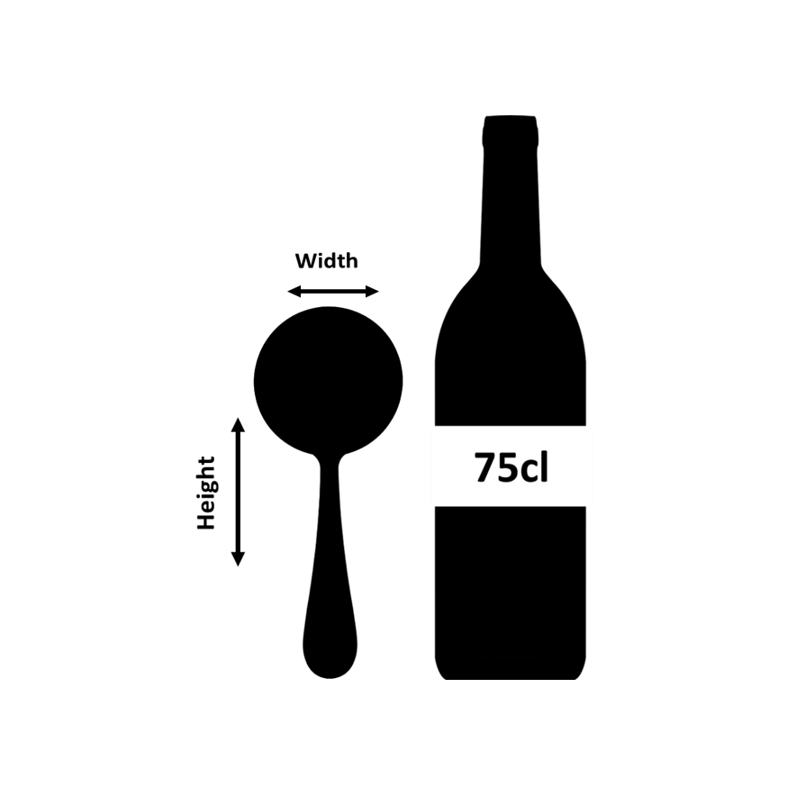 Biloxi Cocktailsieb aus feinmaschigem Edelstahl, 20 cm