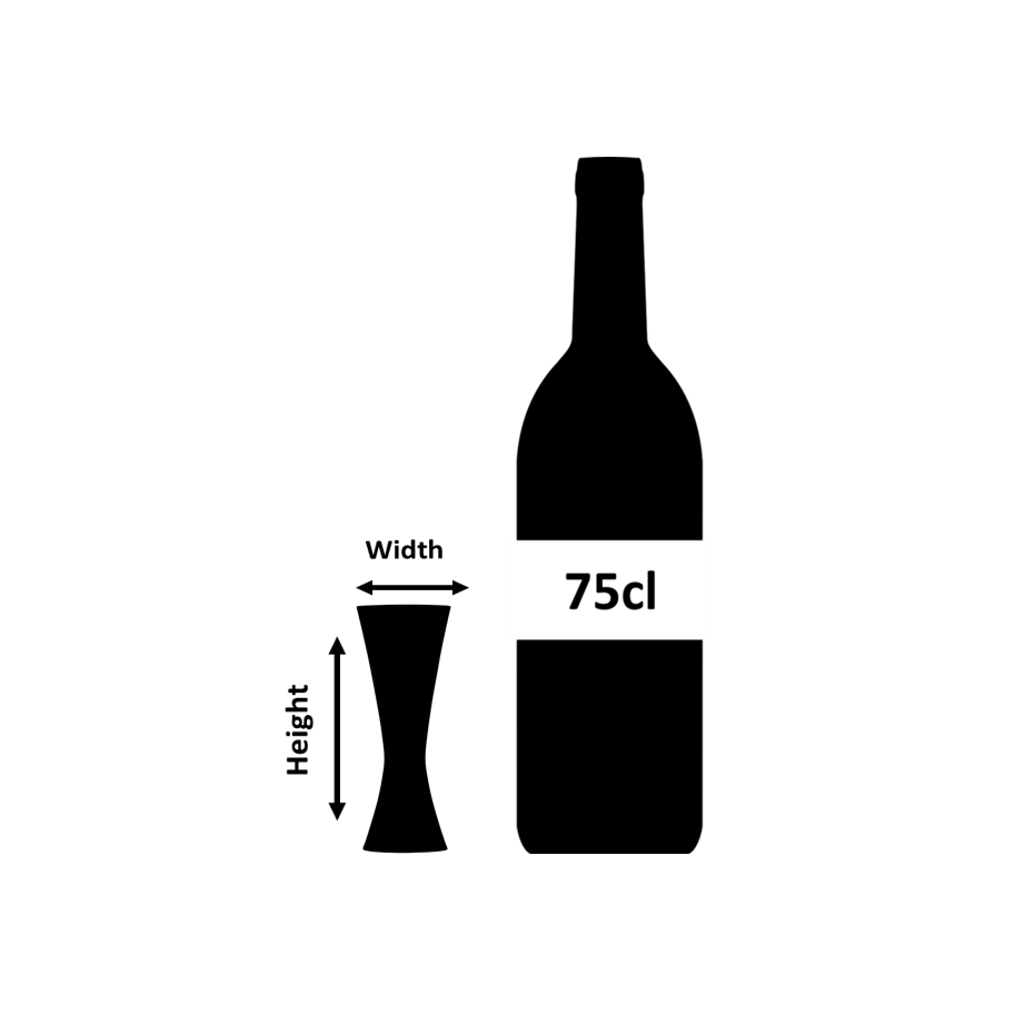 Jigger per cocktail Aero® in acciaio inossidabile da 20 ml/40 ml