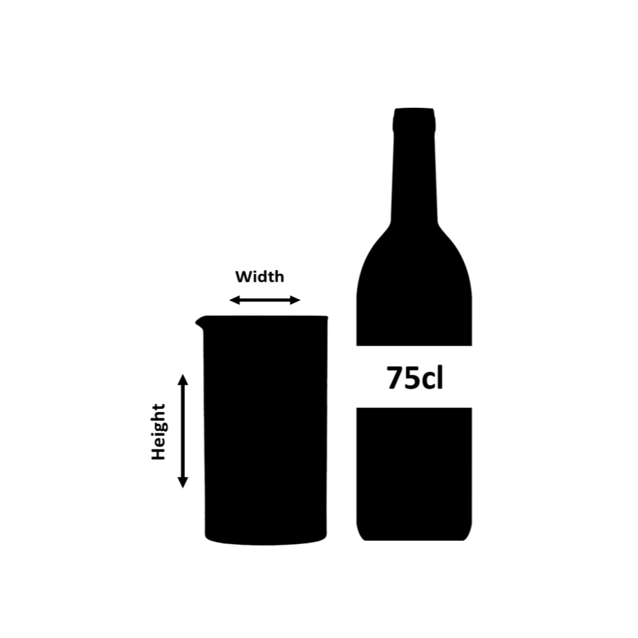 Vaso Mezclador con Base para Cóctel Calabrese 3 Cortes -60 cl
