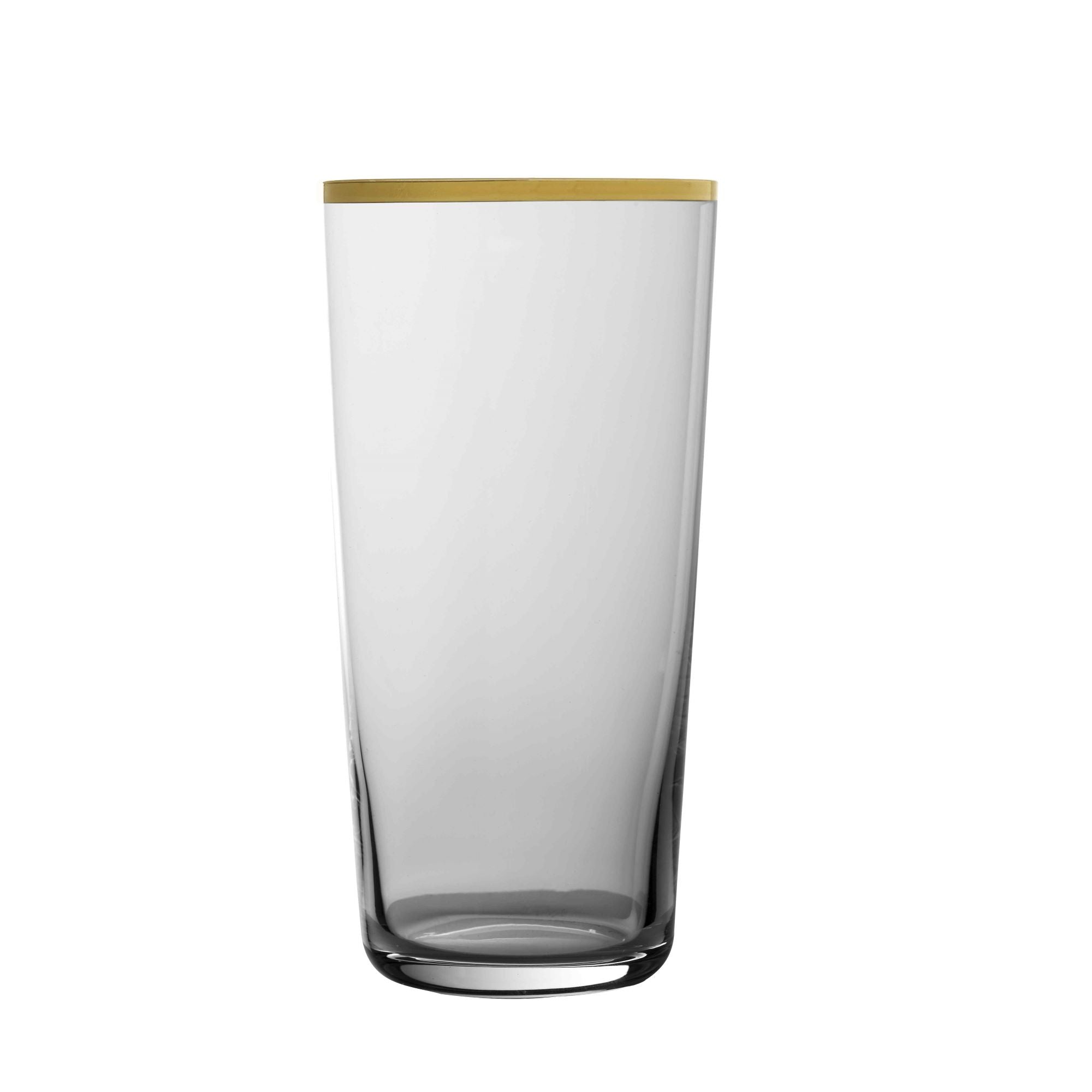Vaso Fluet Highball con Borde Dorado - 45 cl