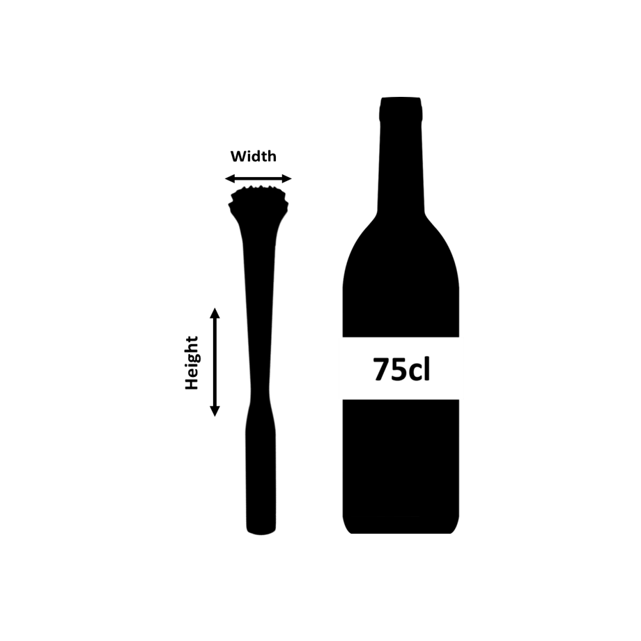 Pilon en acier inoxydable 360 ​​(poignée en forme) 24,5 cm